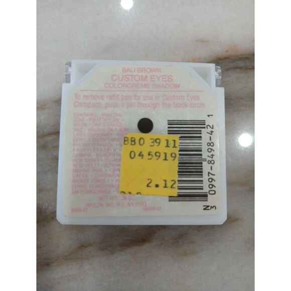 Revlon Custom Eyes Compact ColorCreme Bali Brown Eyeshadow Sealed Discontinued - Picture 2 of 2